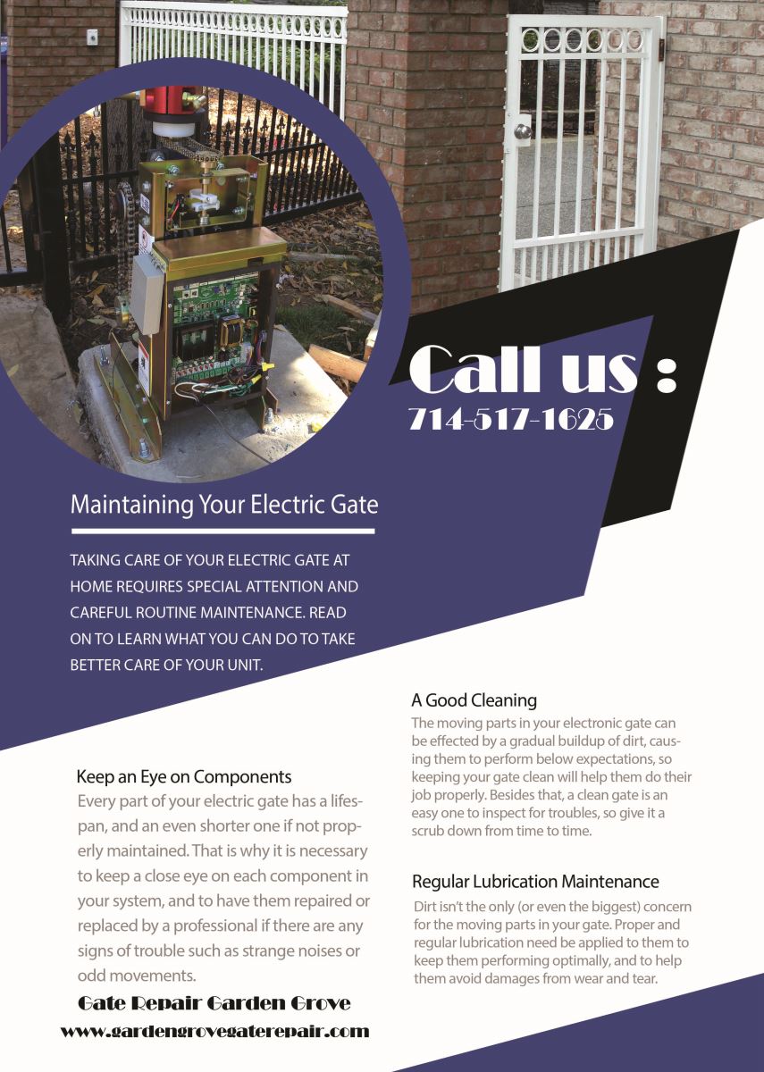 Our Infographic Gate Repair Garden Grove 